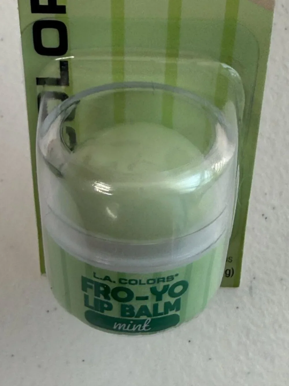 L.A. Colors Fro-Yo Lips Mint Scented Lip Balm New
